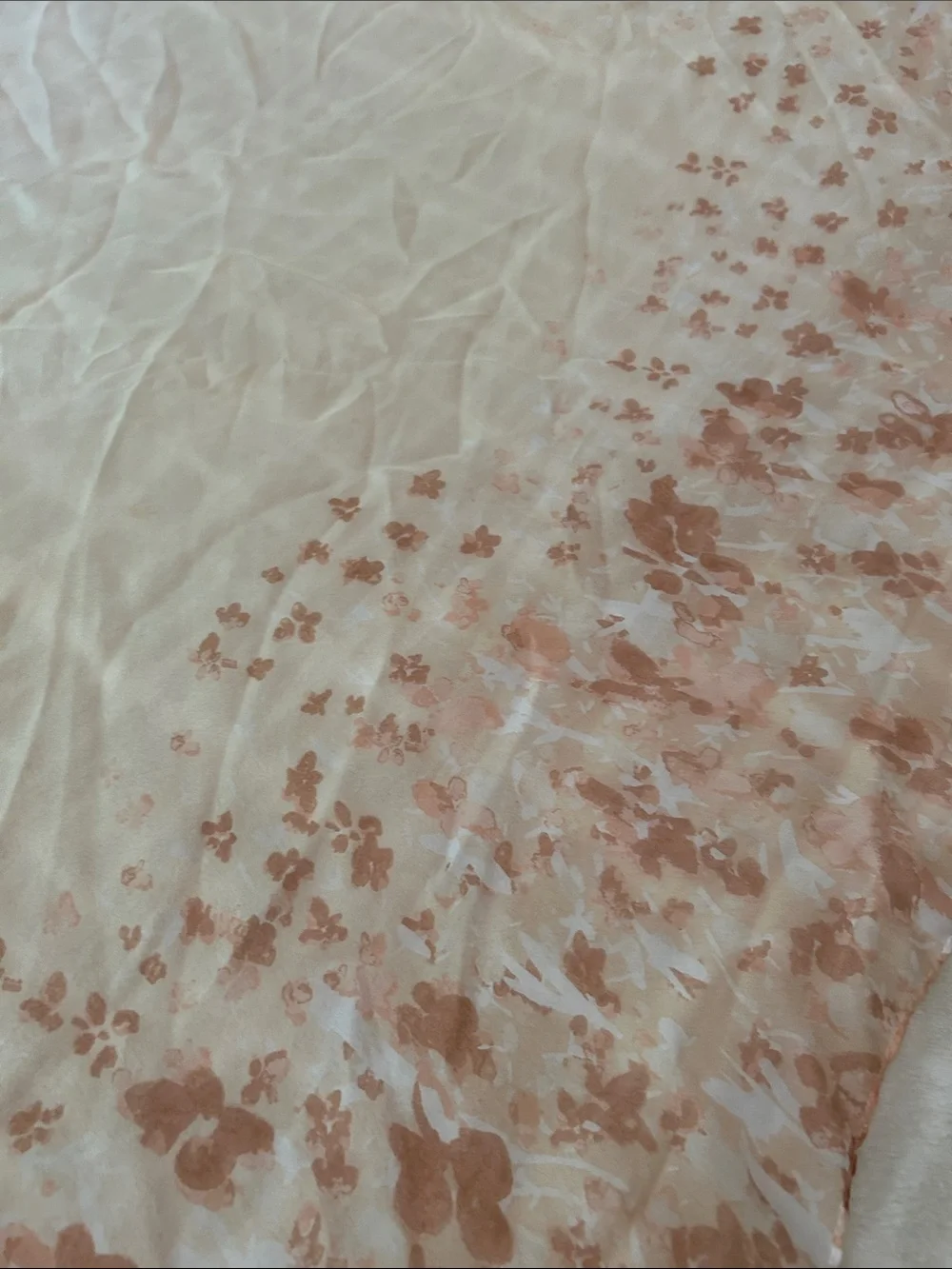 LC Lauren Conrad Blush Watercolor Butterfly Floral Oversized Flowy Scarf - 72